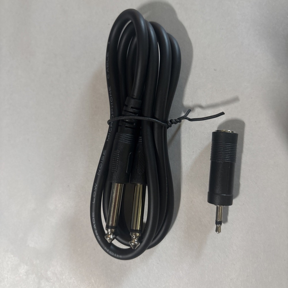 High Speed Low Noise 1/4 inch Male To Male /w Adapter Cable 3 feet